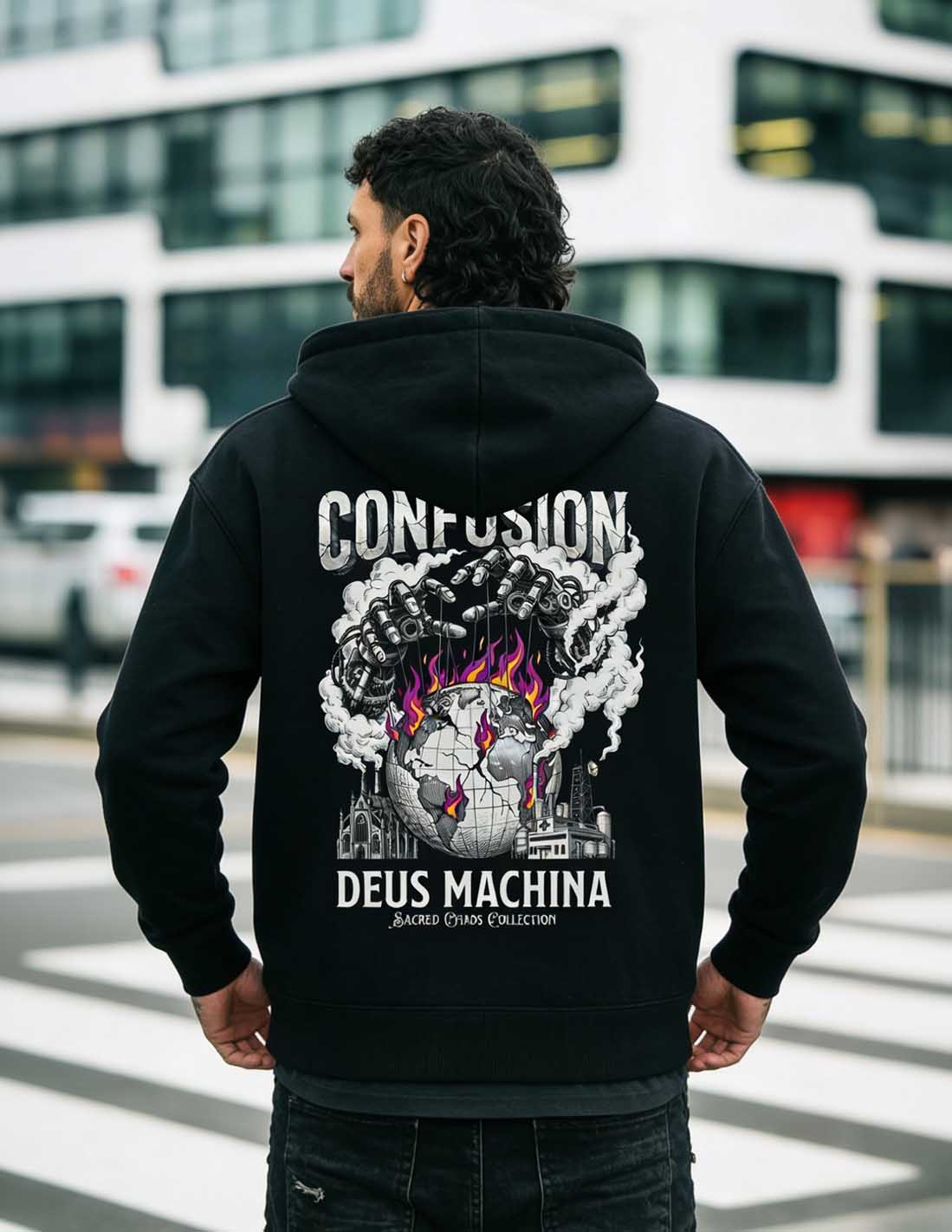 DEUS MACHINA BLACK ZIPPER