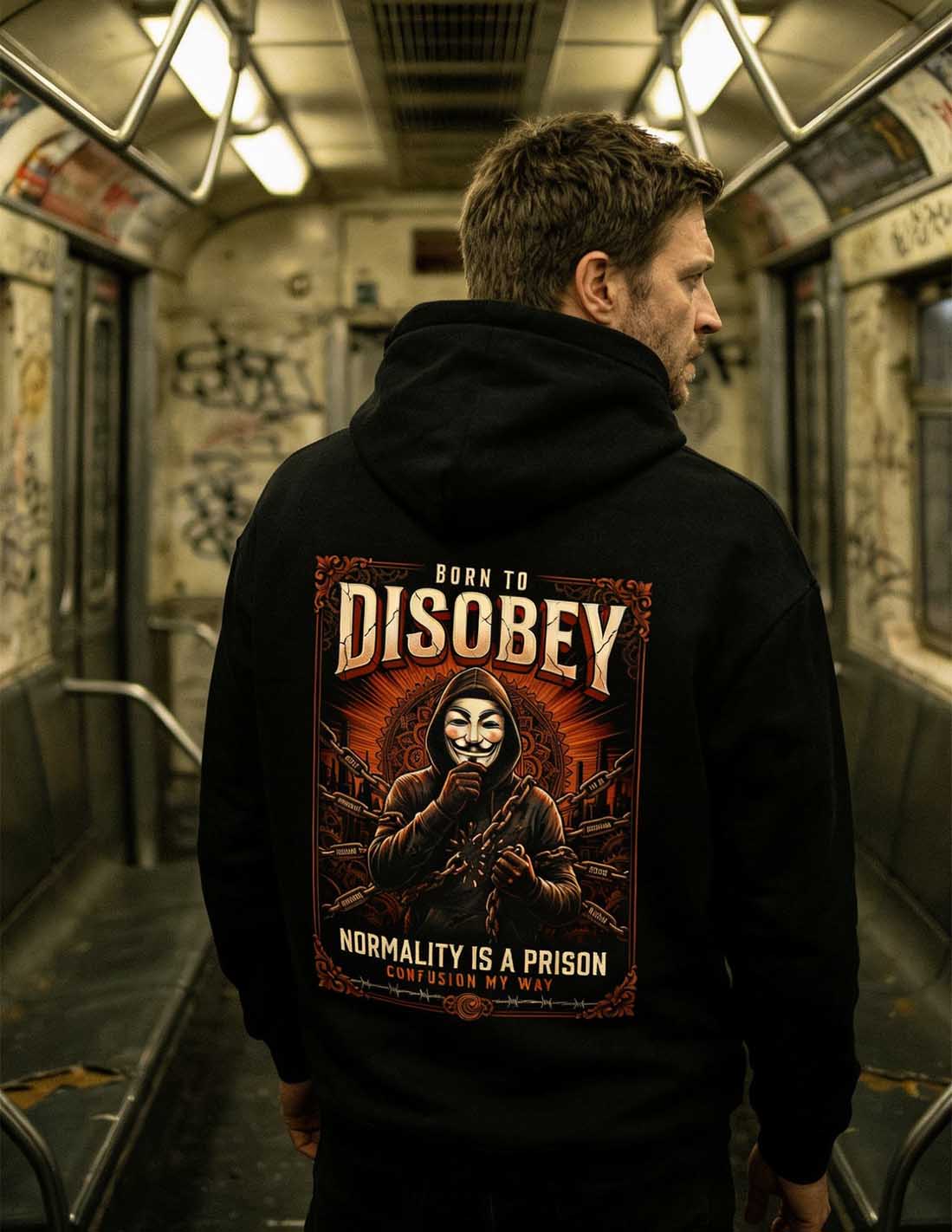 DISOBEY BLACK HOODIE