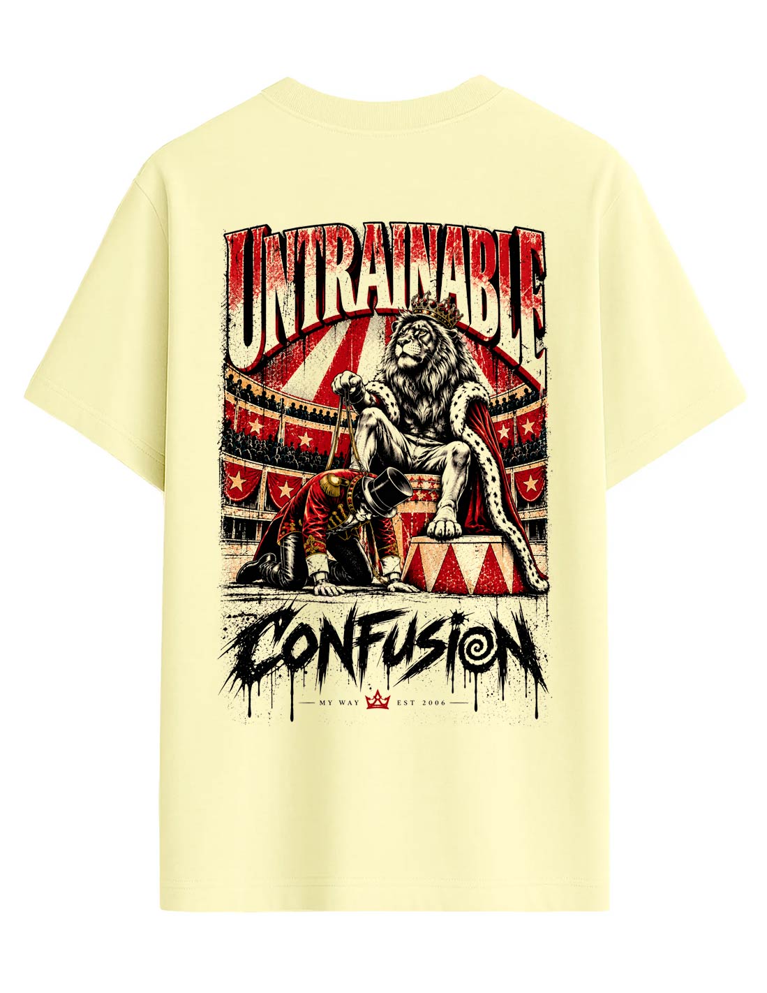 UNTRAINABLE DOUBLE CREAM TEE OVERSIZE