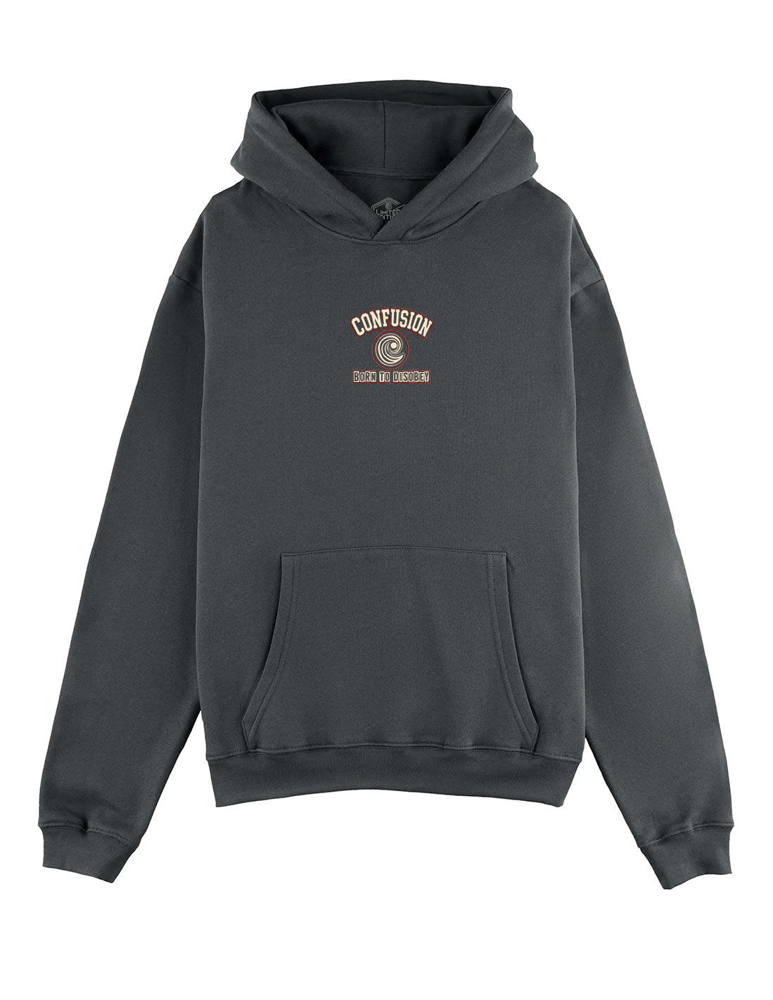 BORN TO DISOBEY BLACK OYSTER HOODIE
