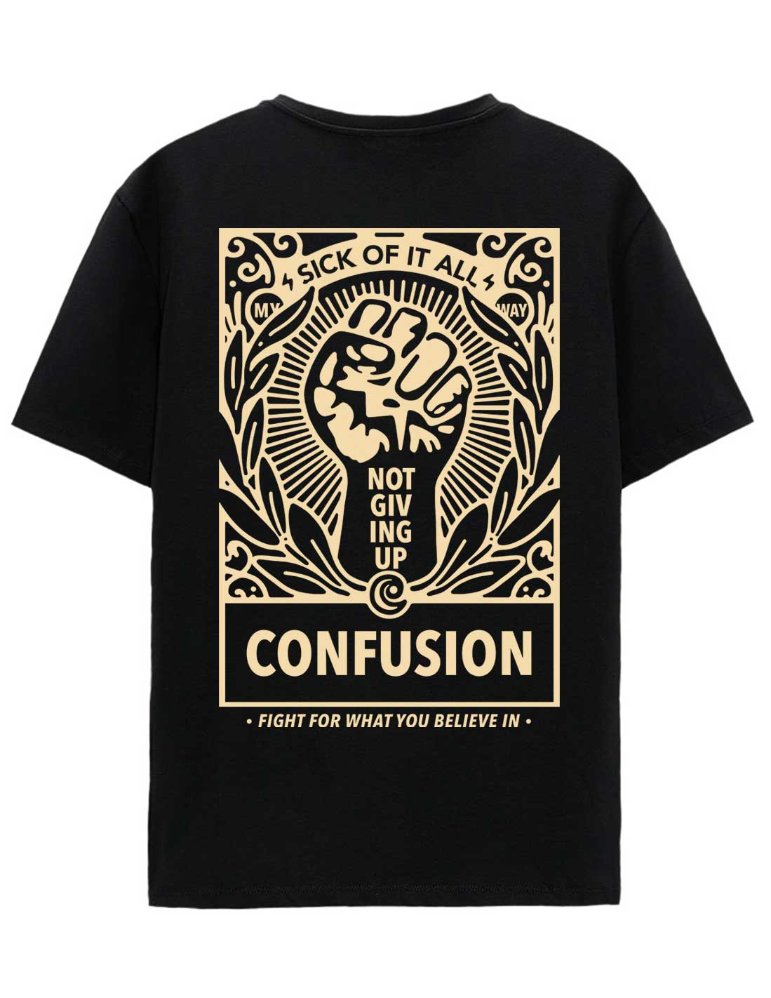 FIST CREAM BLACK (NEW) TSHIRT LIMITED EDITION