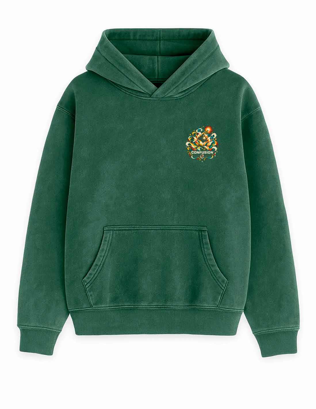 CALM LIKE A BOMB GARDEN TOPIARY HOODIE OVERSIZE LAVADO PIEDRA