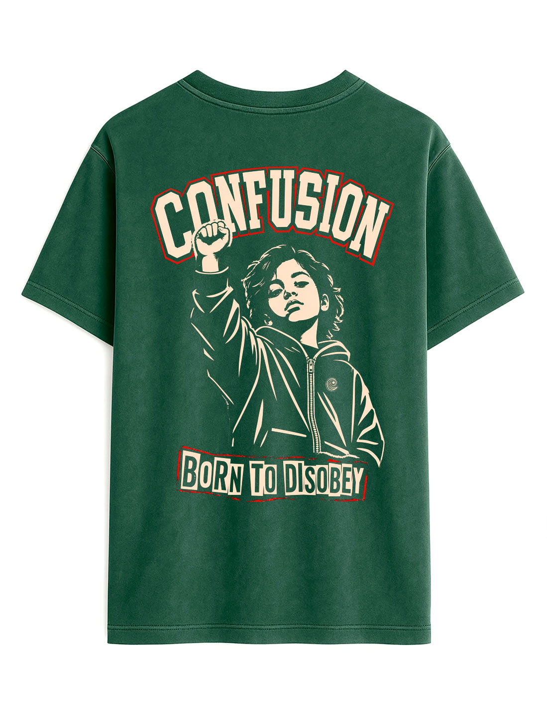 BORN TO DISOBEY GARDEN TOPIAR TEE OVERSIZE LAVADO A LA PIEDRA