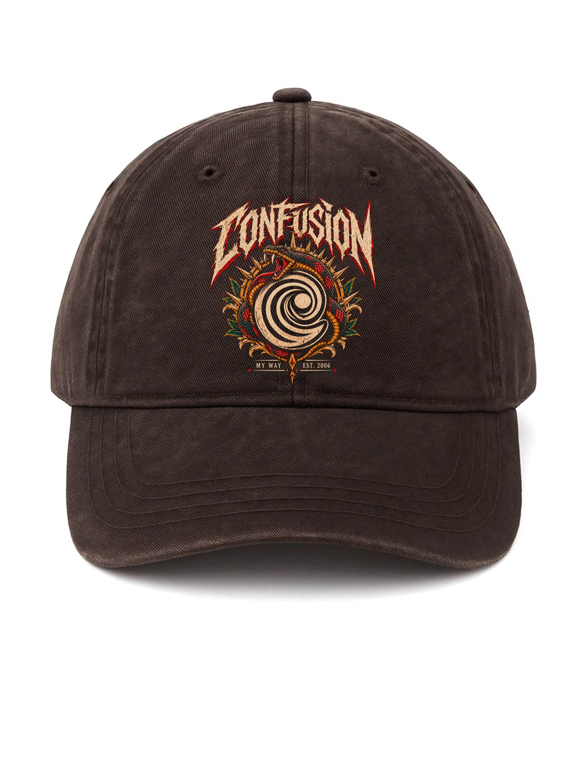DEATH BEFORE OBEDIENCE BLACK COFFEE CAP STRAPBACK LAVADO A LA PIEDRA