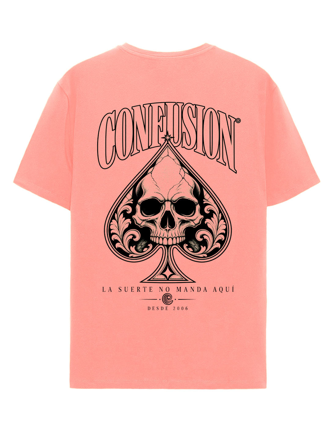 NO LUCK  HELLPINK TEE