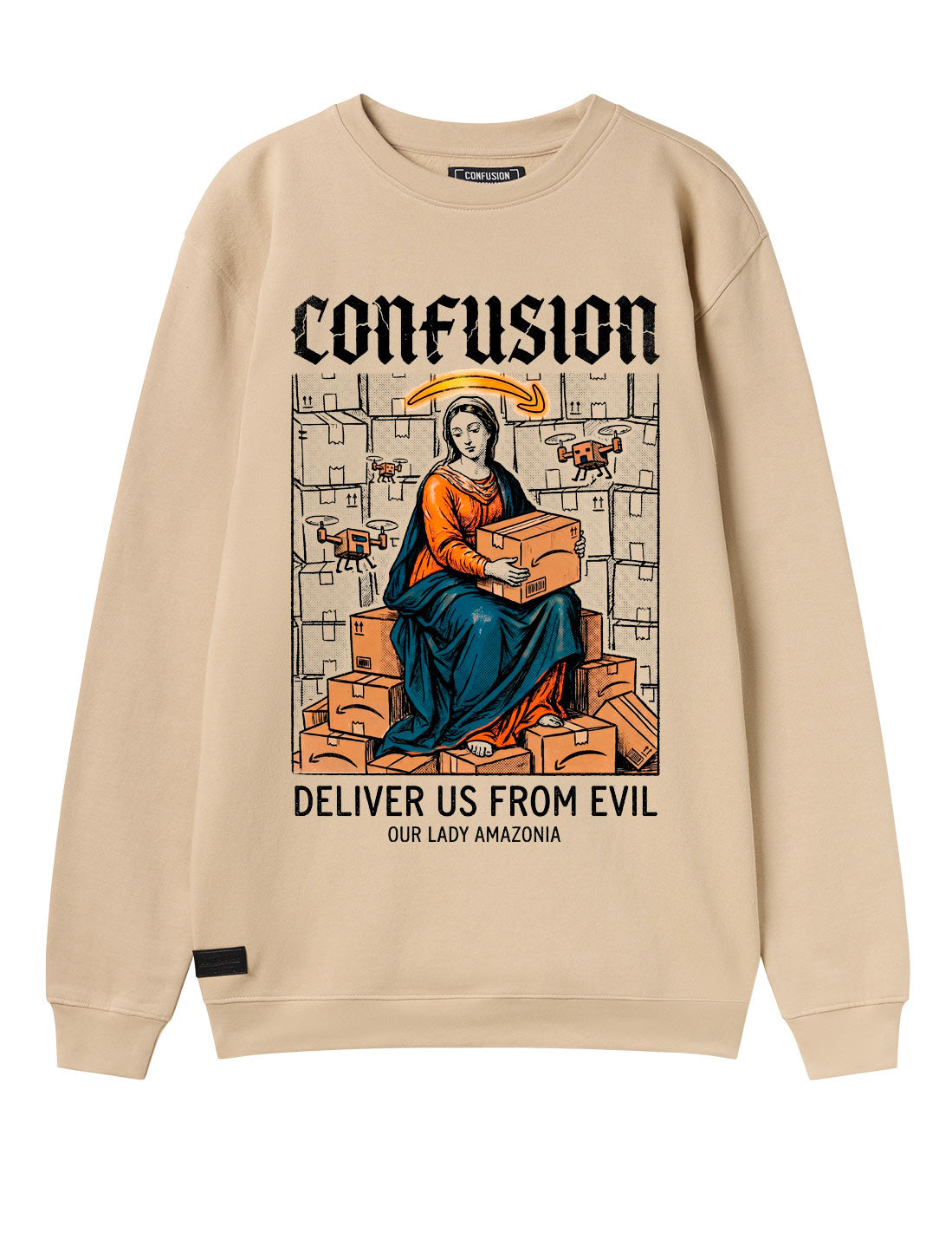 LADY AMAZONIA CREAM CREWNECK