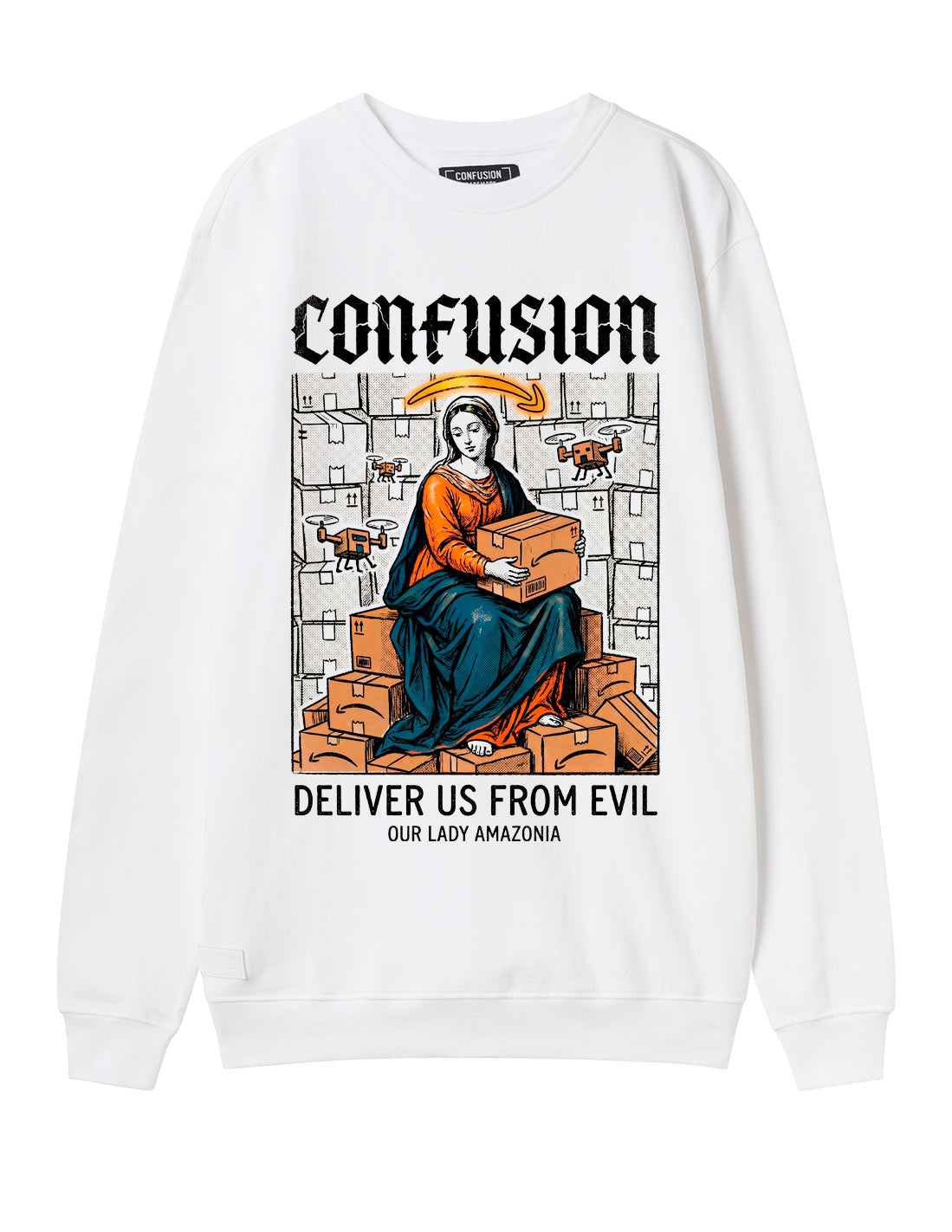 LADY AMAZONIA WHITE CREWNECK