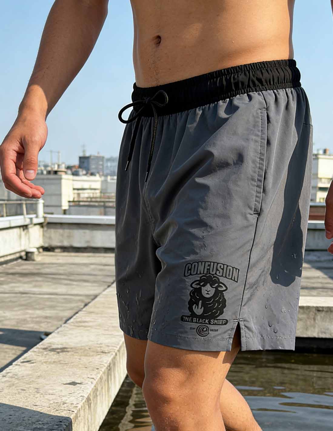 THE BLACK SHEEP GREY SWIMSUIT LIMITED EDITION