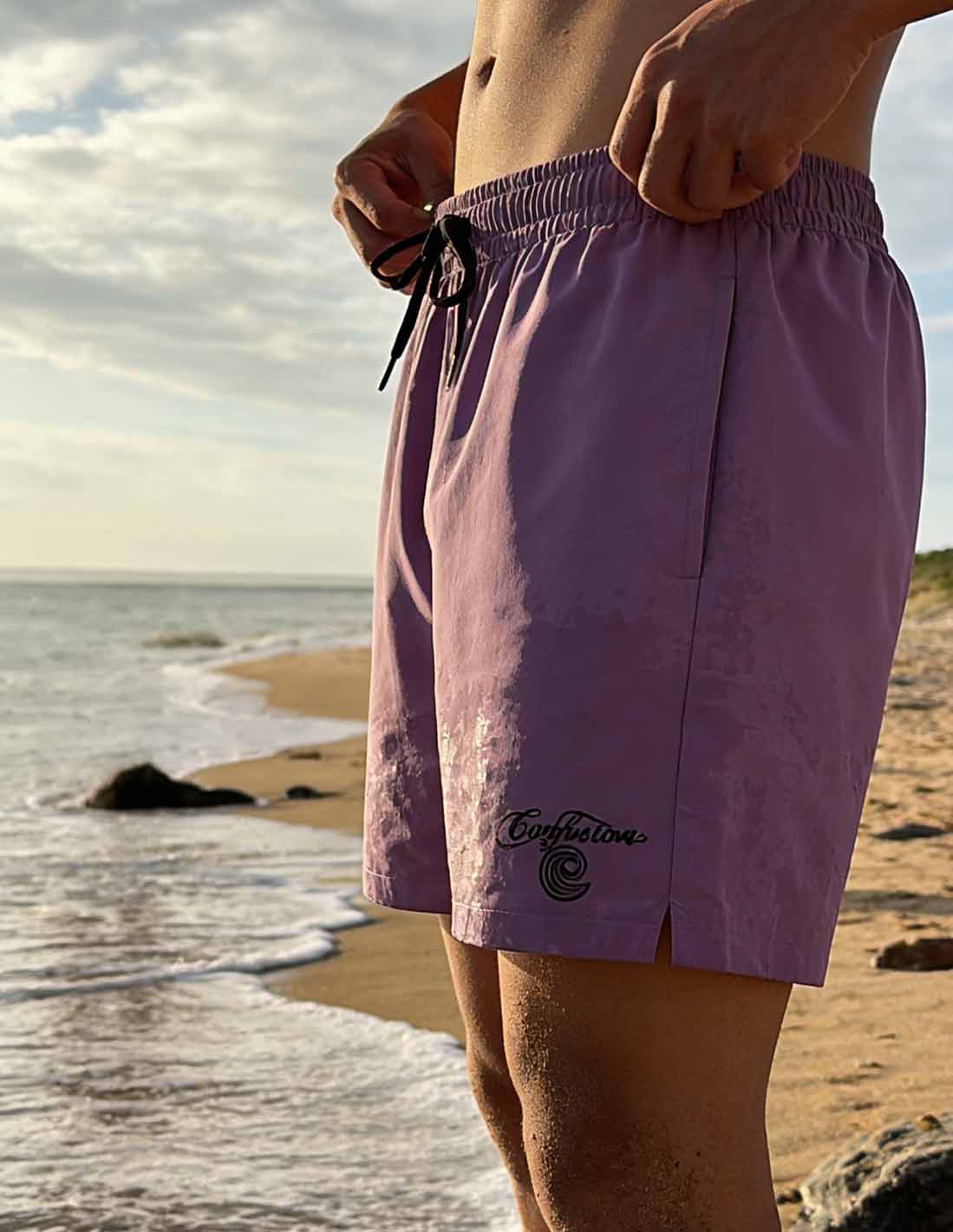 PURPLE SWIMSUITE LOGO CHICAN LIMITED EDITON