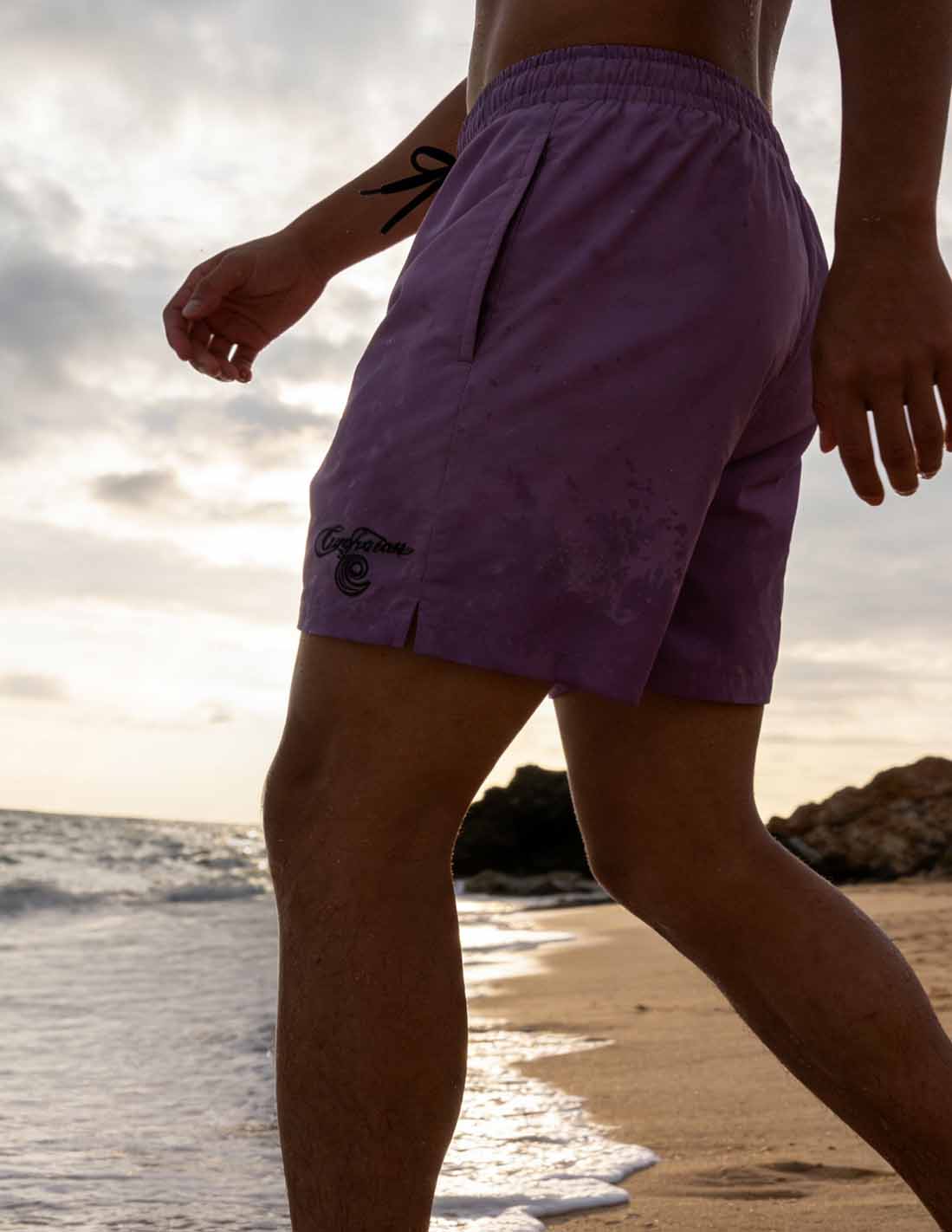 PURPLE SWIMSUITE LOGO CHICAN LIMITED EDITON