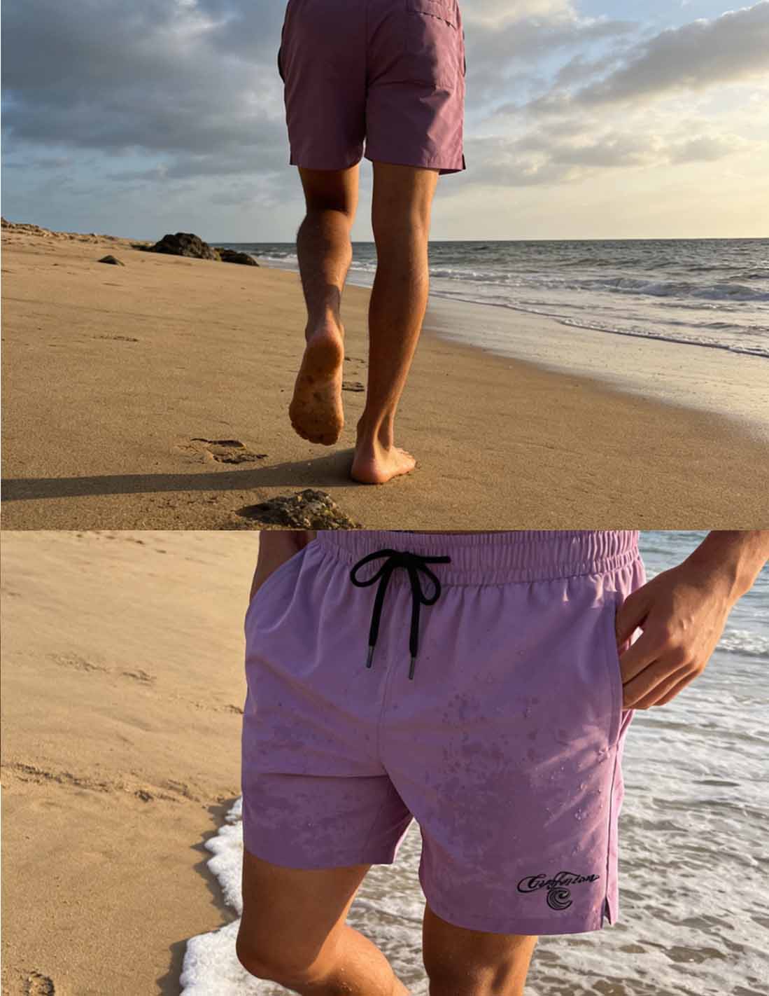 PURPLE SWIMSUITE LOGO CHICAN LIMITED EDITON