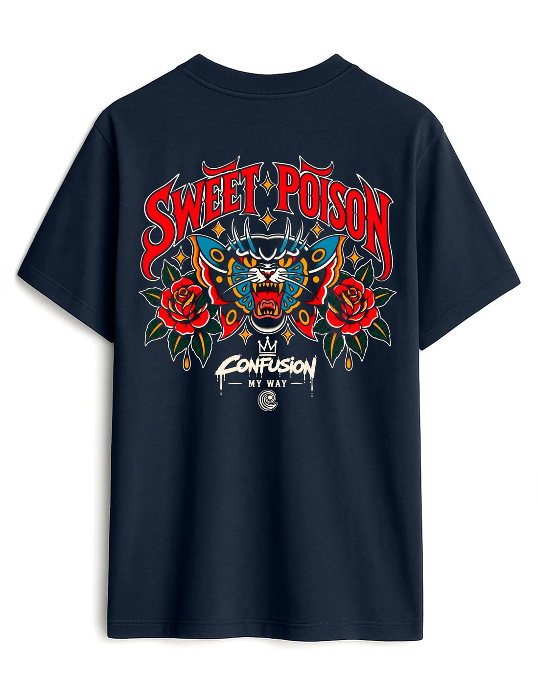 SWEET POISON MARITIME BLUE TEE OVERSIZE