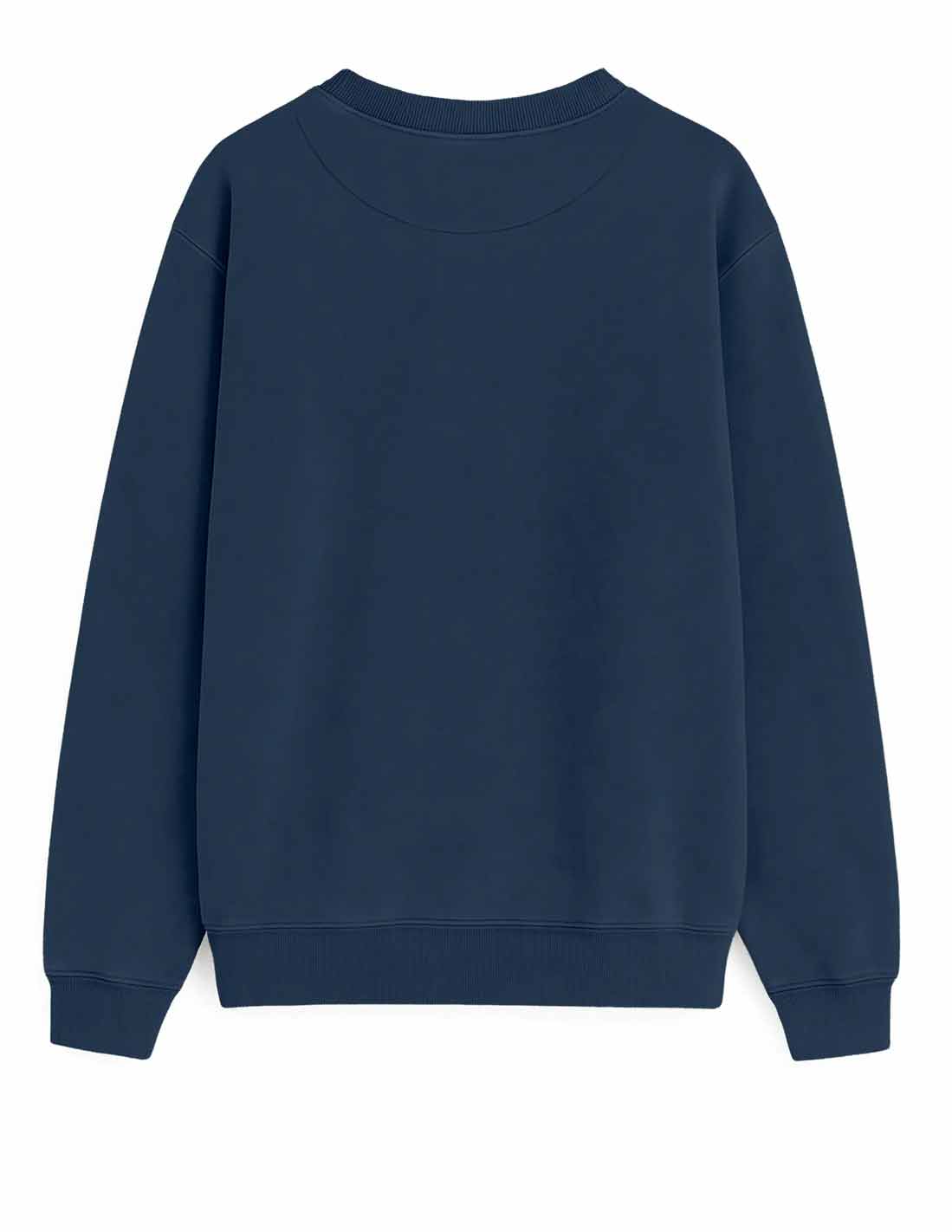 CALM LIKE A BOMB MARITIME BLUE CREWNECK OVERSIZE LAVADO A LA PIEDRA