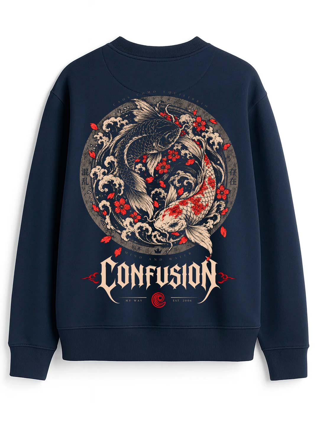 KOI MARITIME BLUE CREWNECK