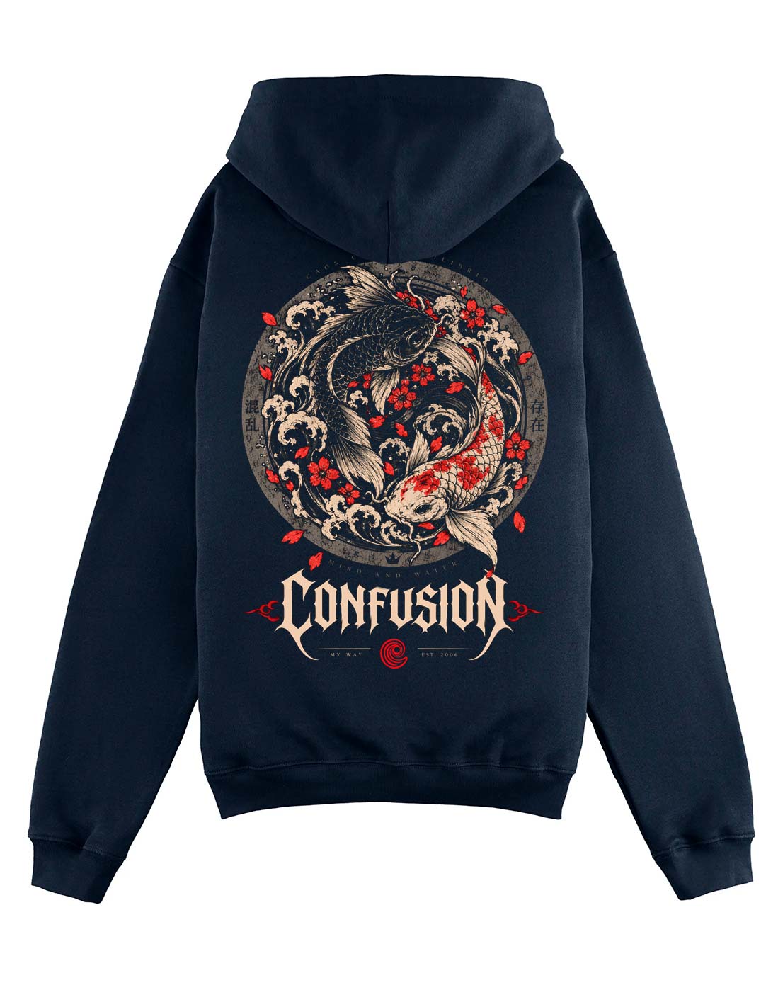 KOI MARITIME BLUE HOODIE OVERSIZE