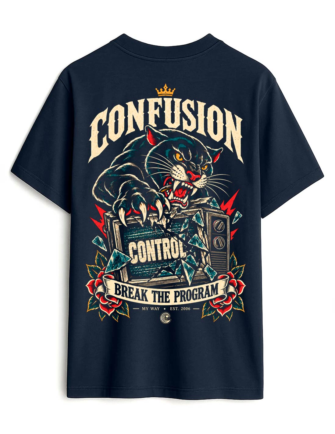 BREAK THE PROGAM MARITIME BLUE TEE OVERSIZE