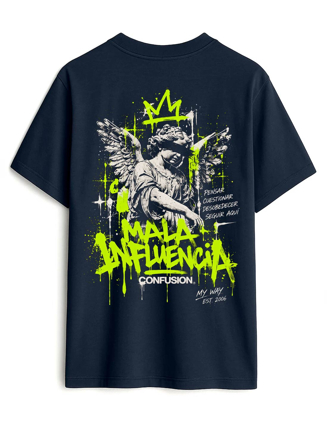 MALA INFLUENCIA MARITIME BLUE TEE OVERSIZE