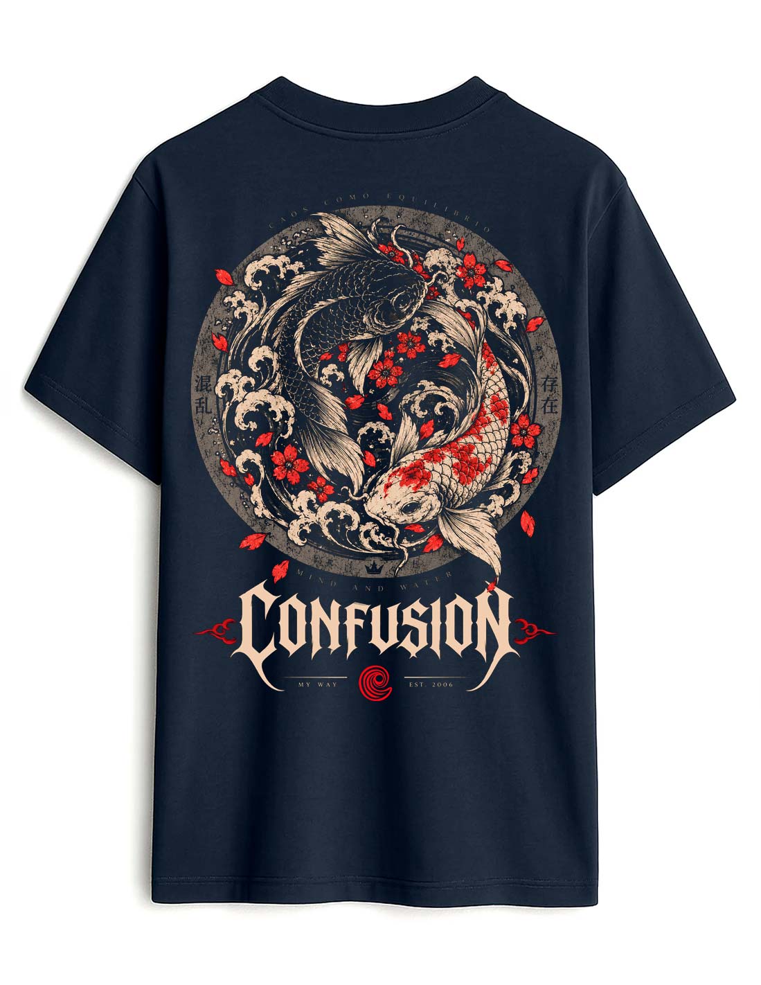 KOI MARITIME BLUE TEE OVERSIZE