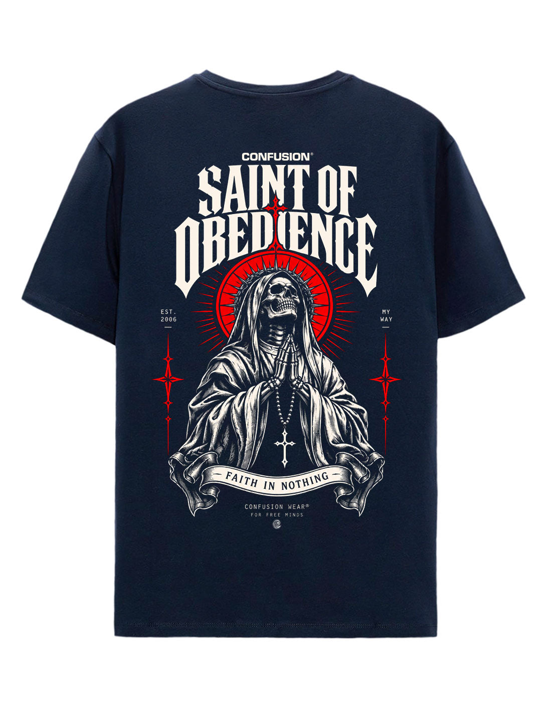 SAINT OF OBEDIENCE MARITIME BLUE TSHIRT
