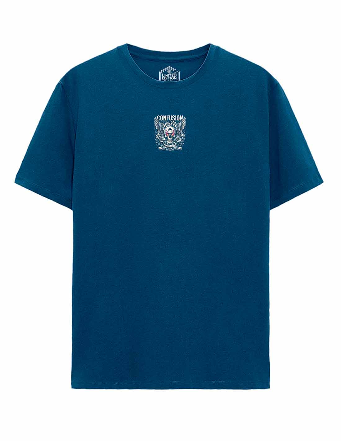 MEMENTO MORI LIBRE DARK DENIM TEE