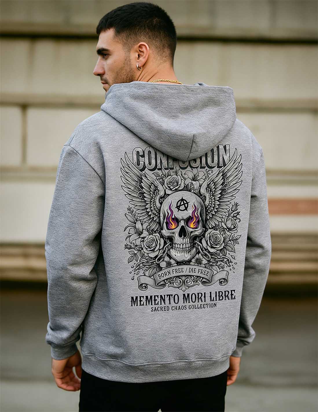 MEMENTO MORI LIBRE SG HOODIE OVERSIZE