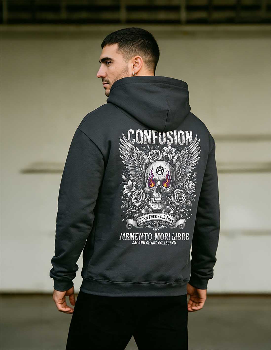 MEMENTO MORI LIBRE EVONY HOODIE OVERSIZE