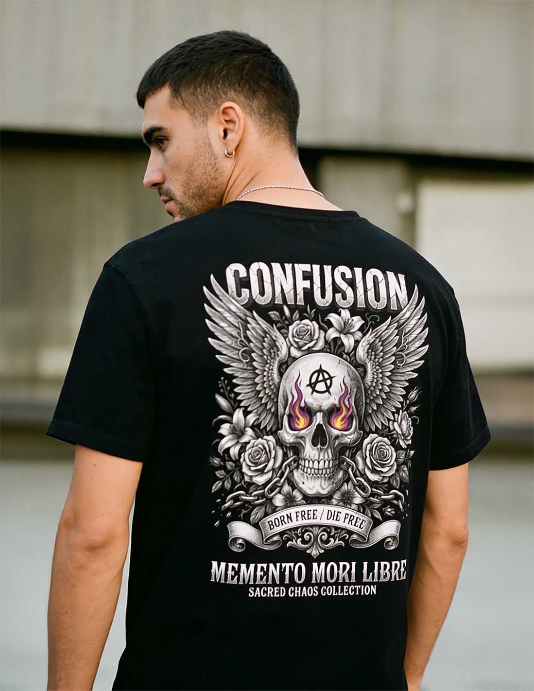 MEMENTO MORI LIBRE BLACK TEE