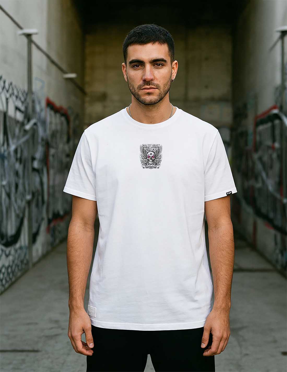 MEMENTO MORI LIBRE WHITE TEE