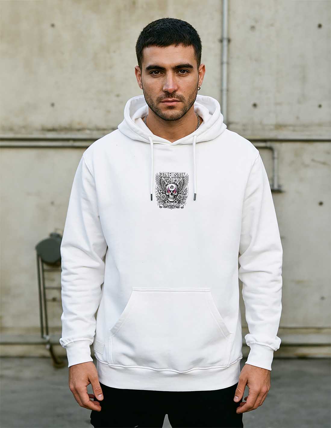 MEMENTO MORI LIBRE WHITE HOODIE