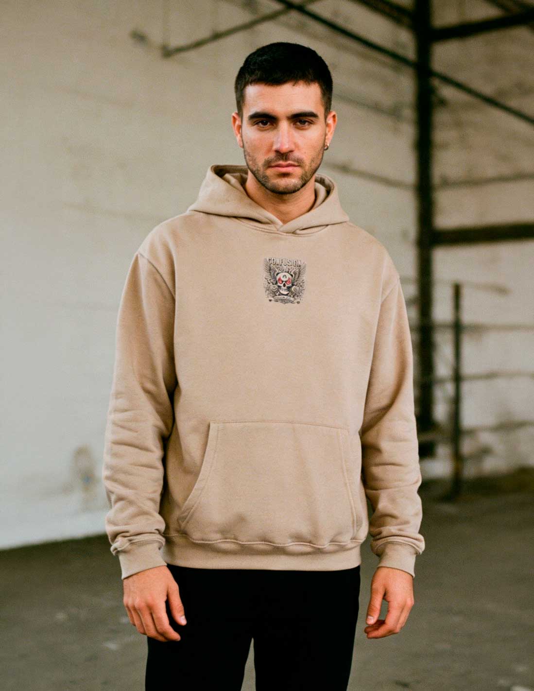 MEMENTO MORI LIBRE STRING HOODIE OVERSIZE