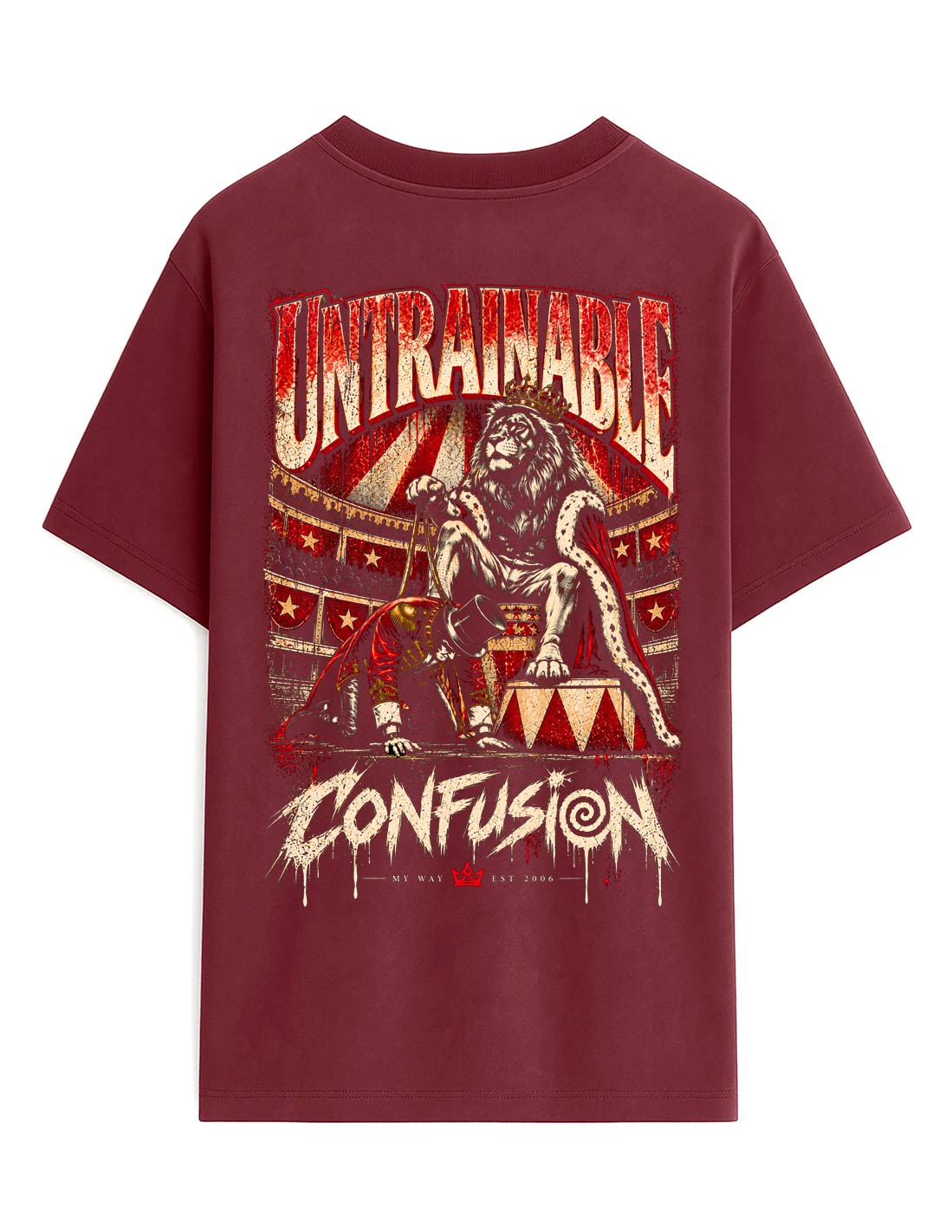 UNTRAINABLE NOCTURNE TEE OVERSIZE LAVADA A LA PIEDRA