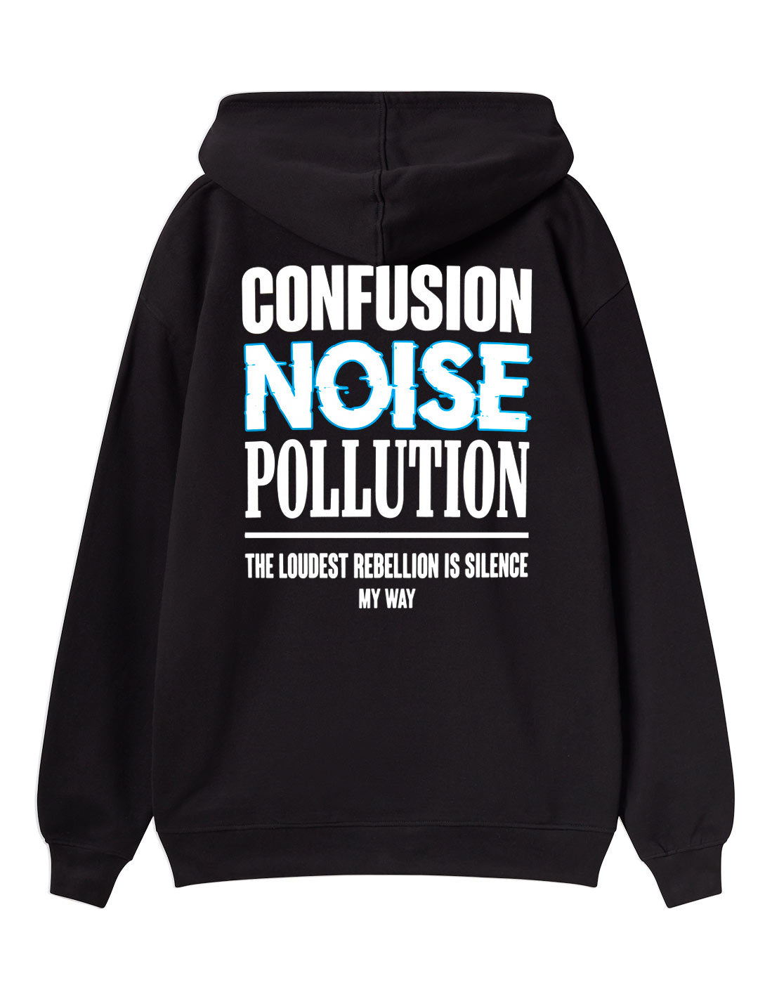 NOISE POLLUTION BLACK HOODIE