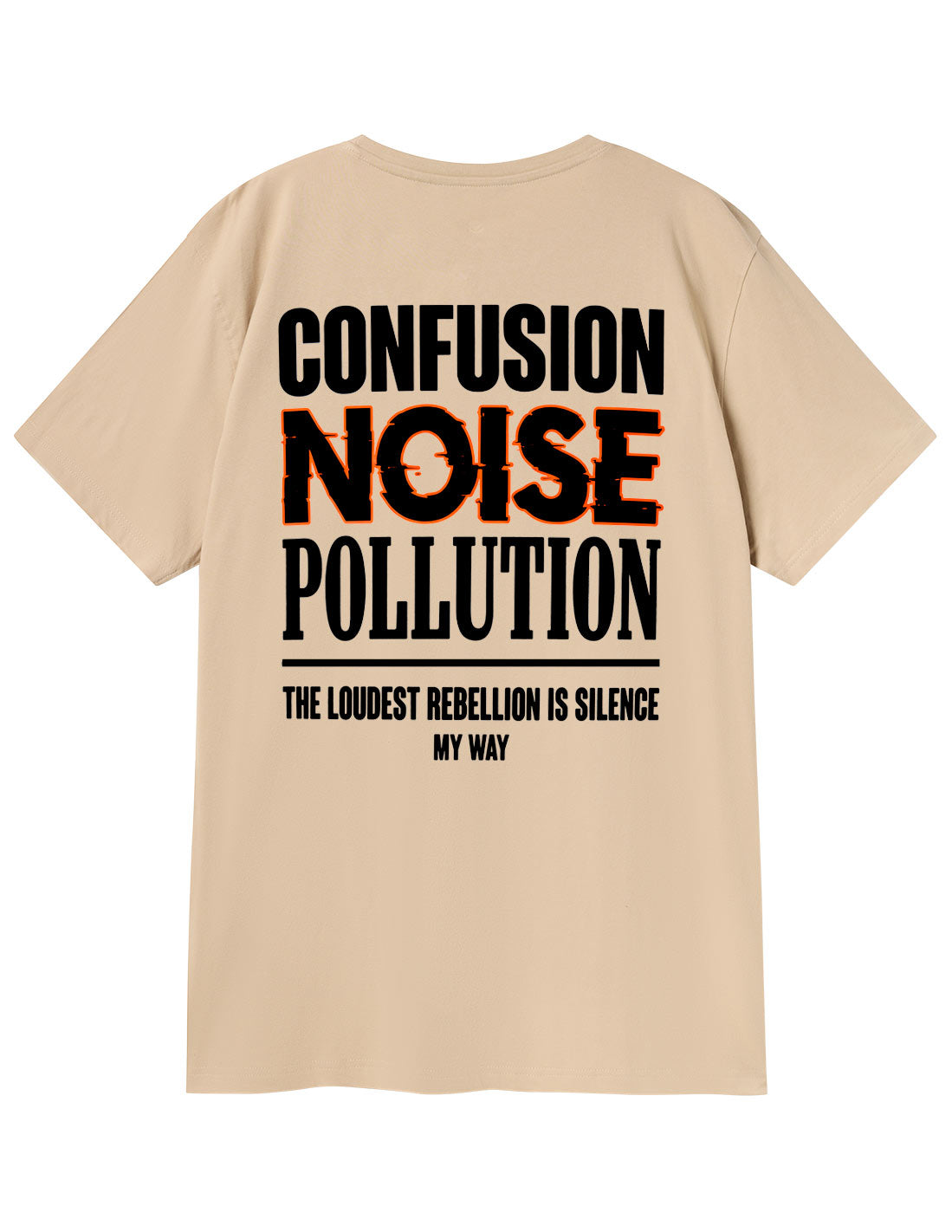NOISE POLLUTION CREAM TEE
