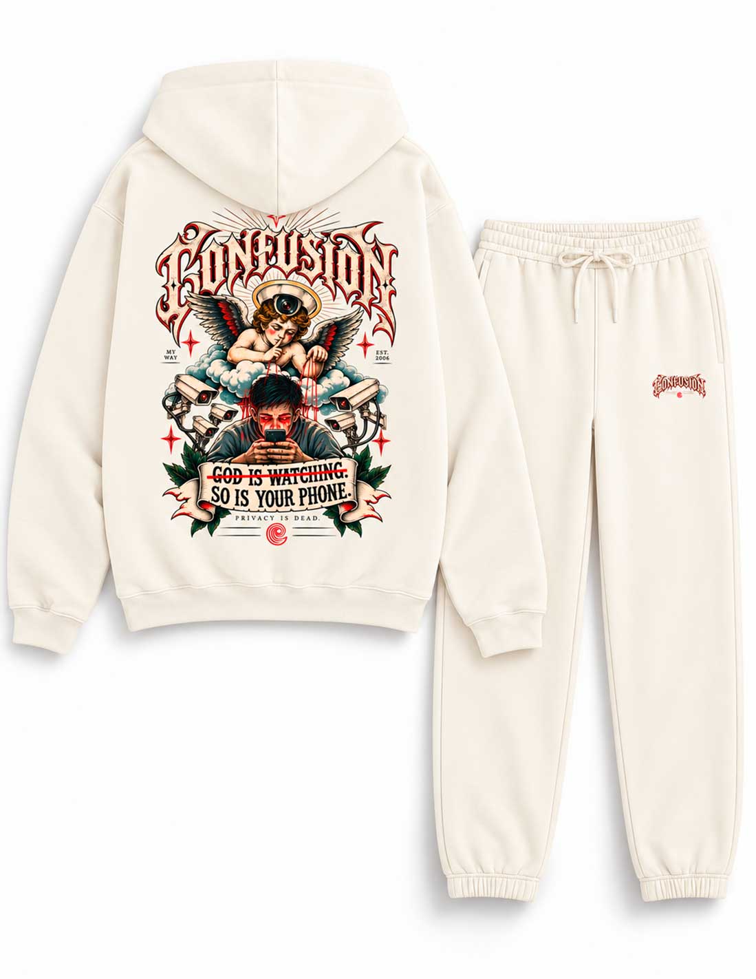 CONJUNTO PRIVACY IS DEAD COCOMILK OVERSIZE