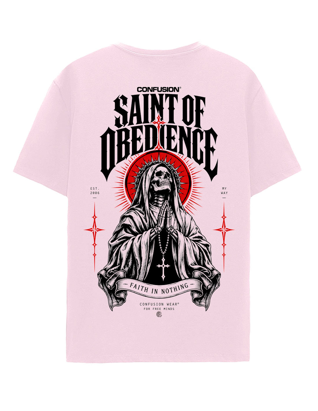 SAINT OF OBEDIENCE PINK TSHIRT