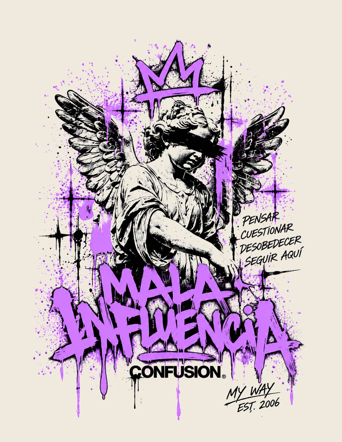 MALA INFLUENCIA COCOMILK HOODIE OVERSIZE