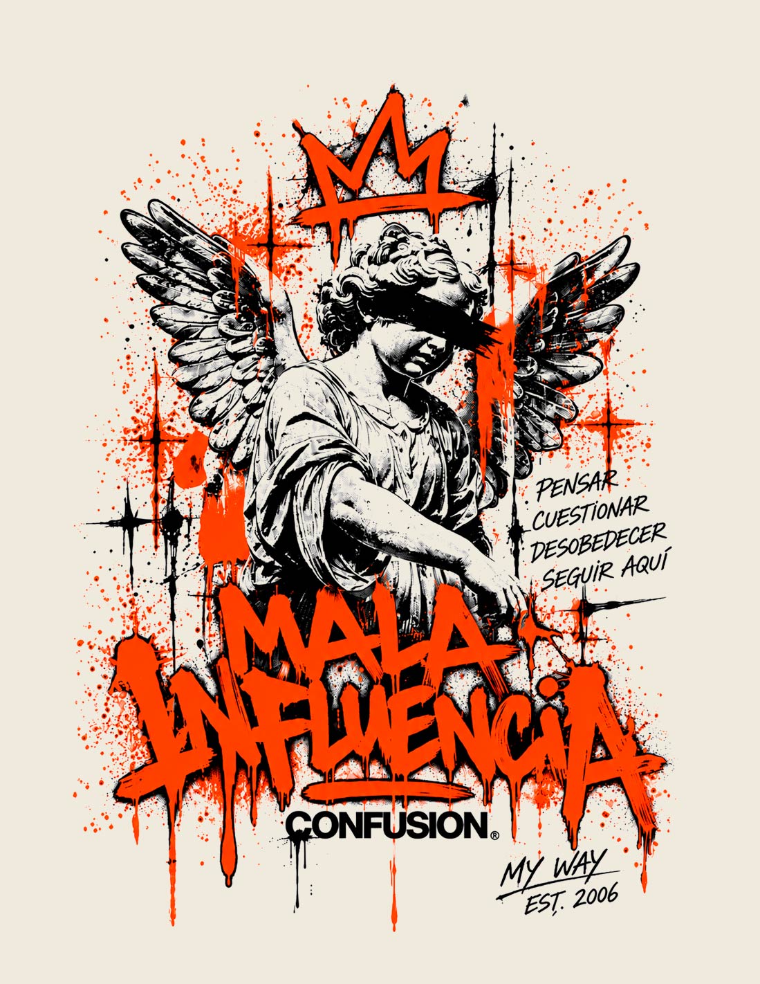 MALA INFLUENCIA COCOMILK TEE OVERSIZE