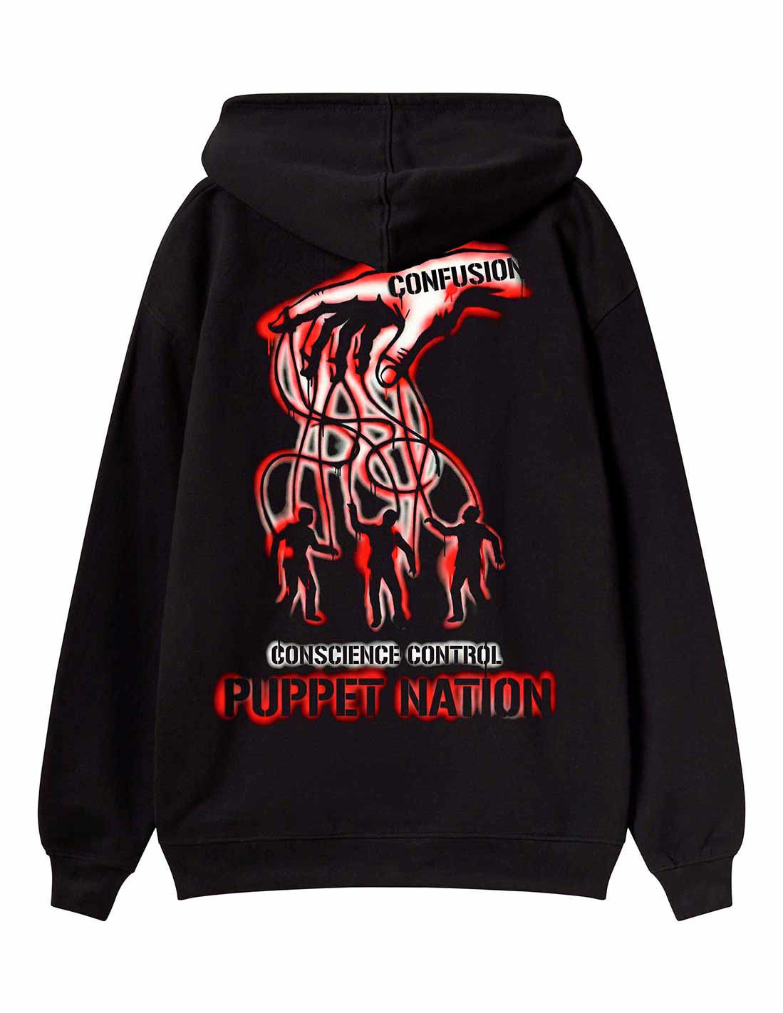 PUPPET NATION BLACK HOODIE