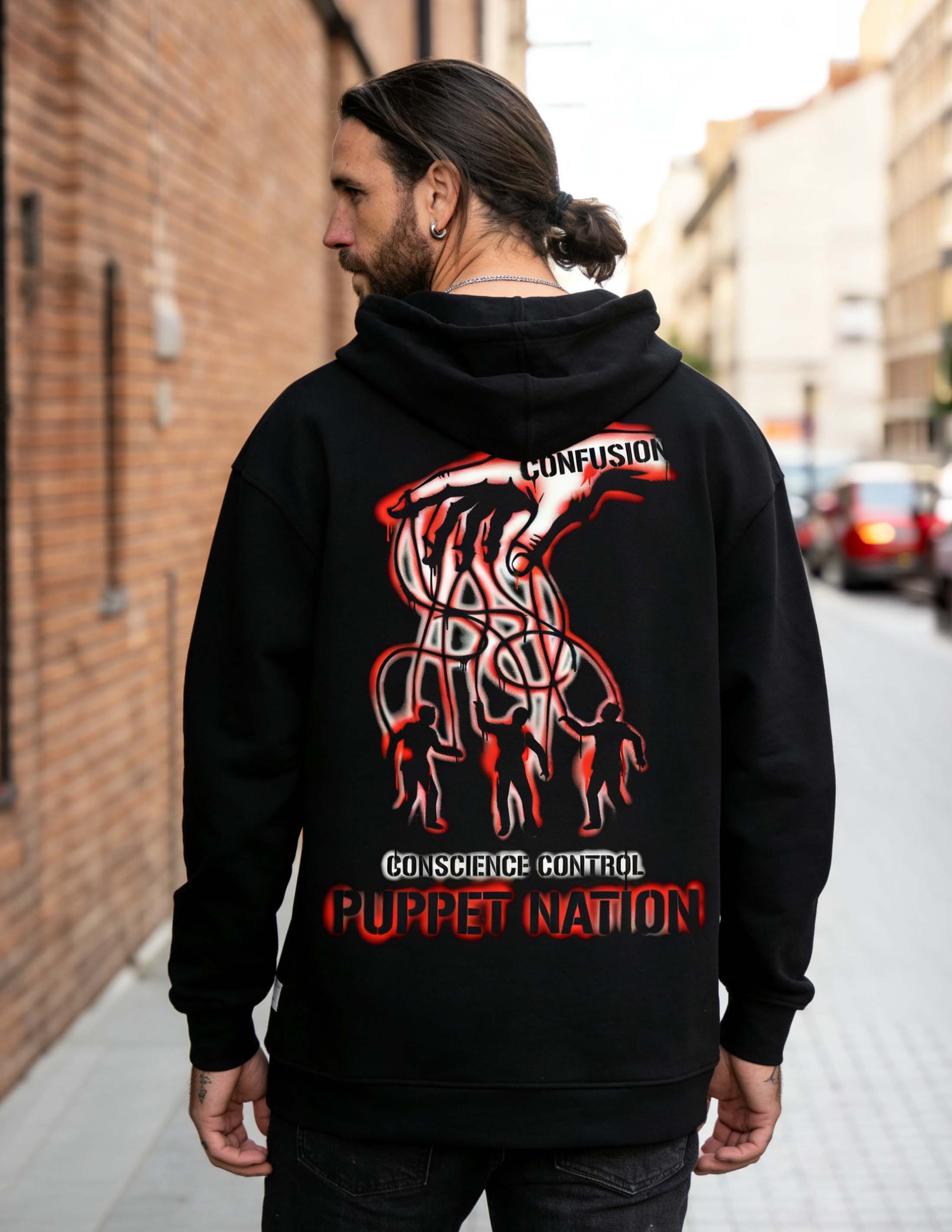 PUPPET NATION BLACK HOODIE