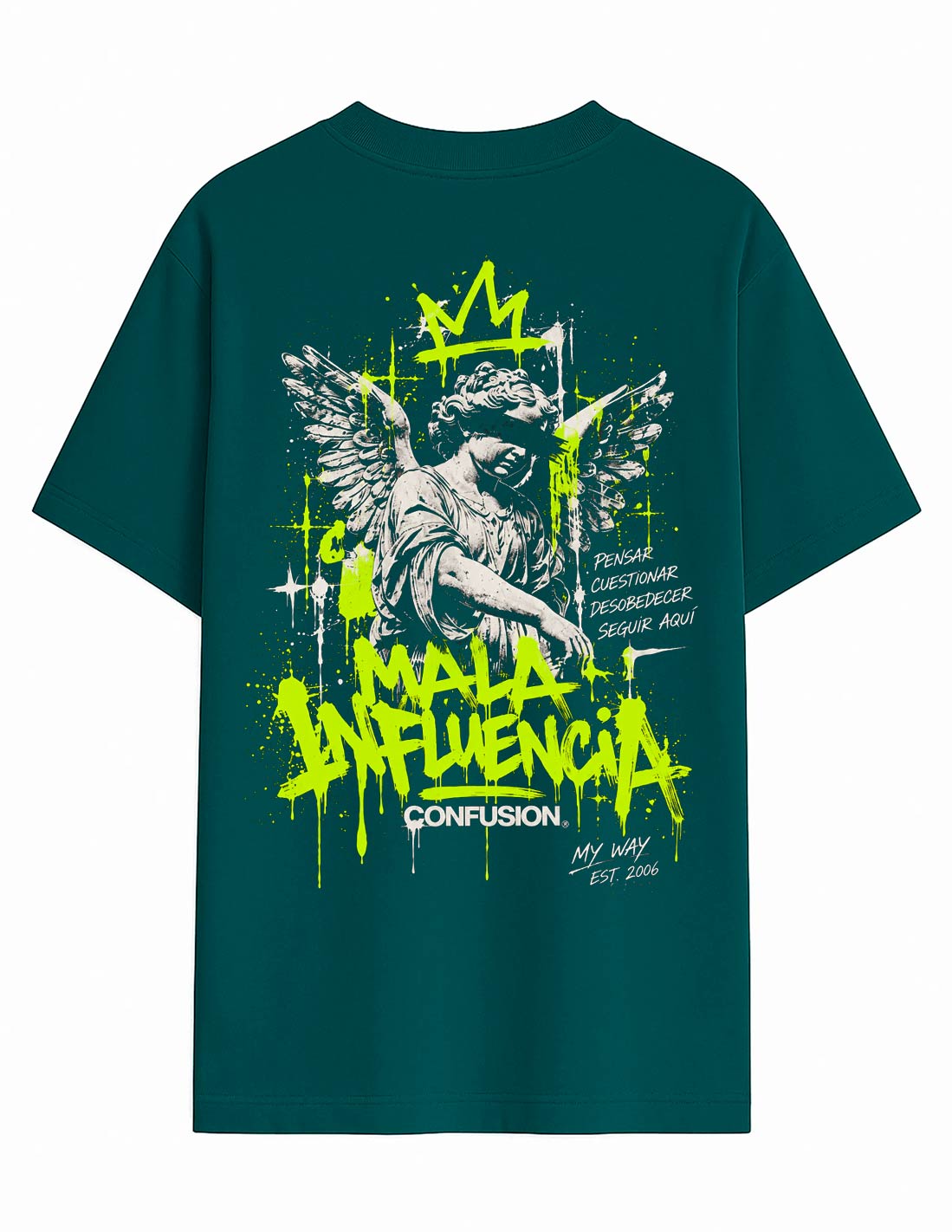 MALA INFLUENCIA REFLECTING POUND TEE OVERSIZE