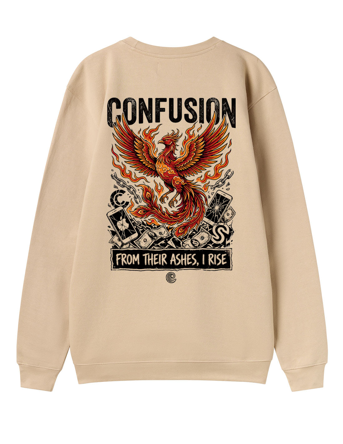 RISE CREAM CREWNECK