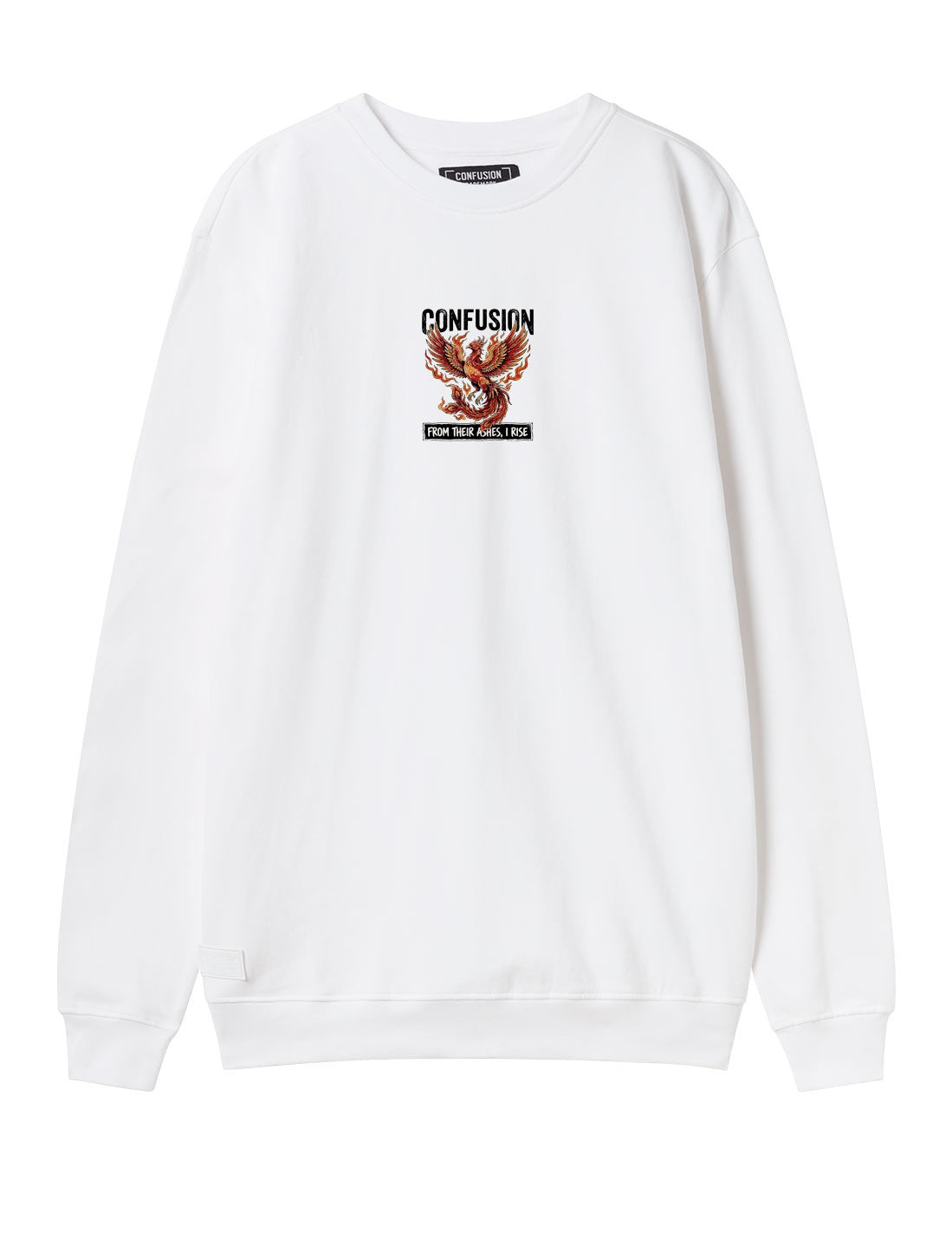 RISE WHITE CREWNECK