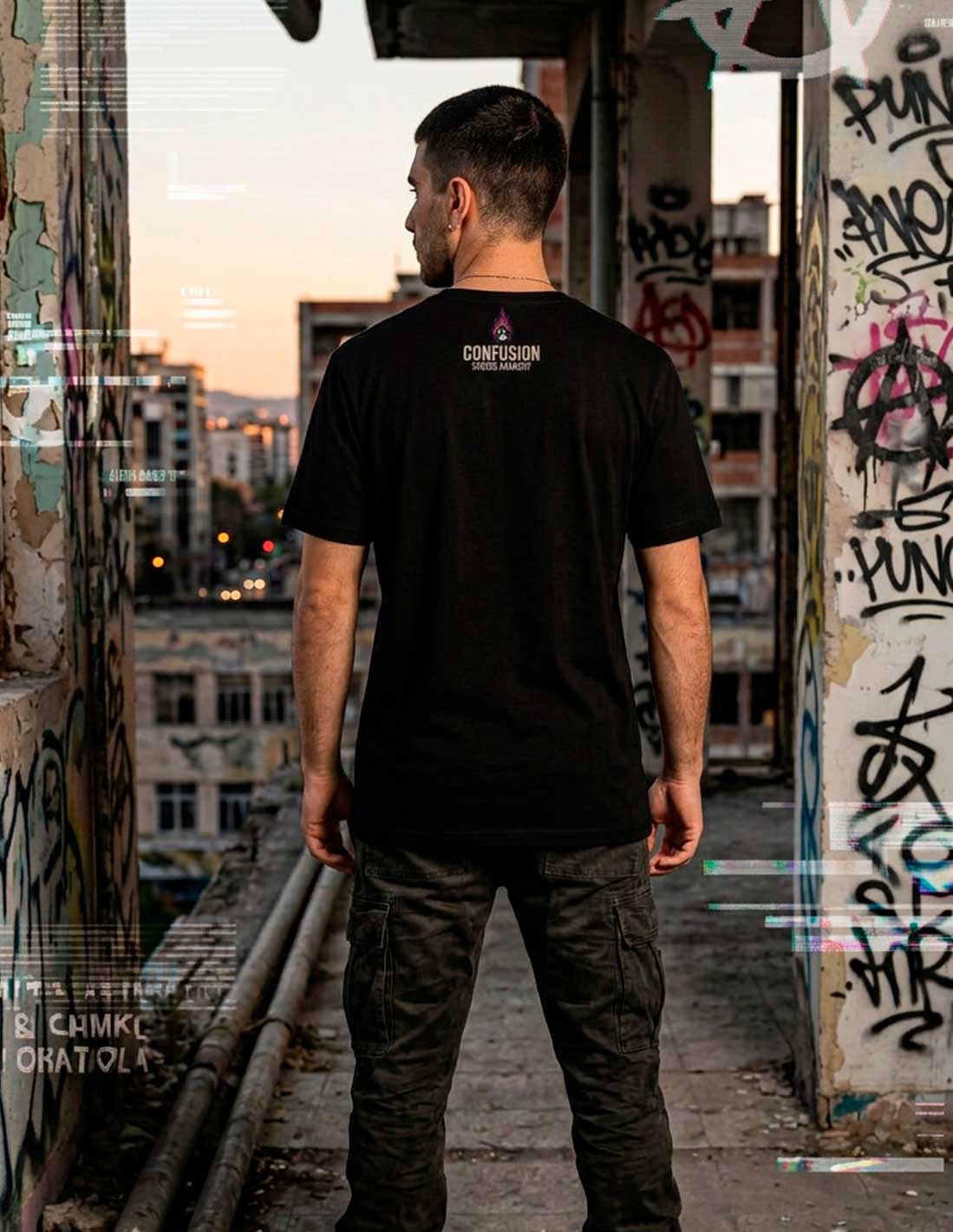 SACRED ANARCHY BLACK TEE