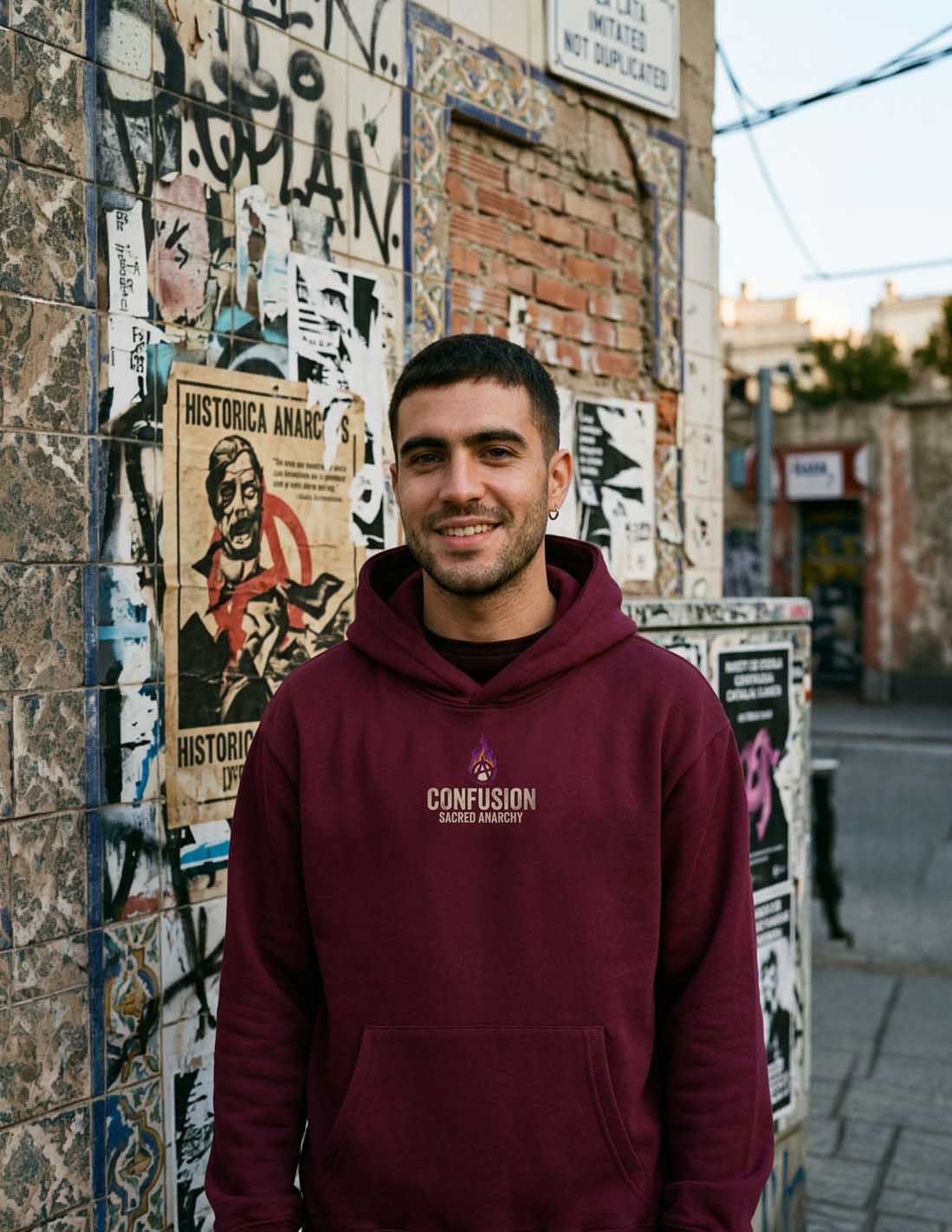SACRED ANARCHY BORDEU HOODIE