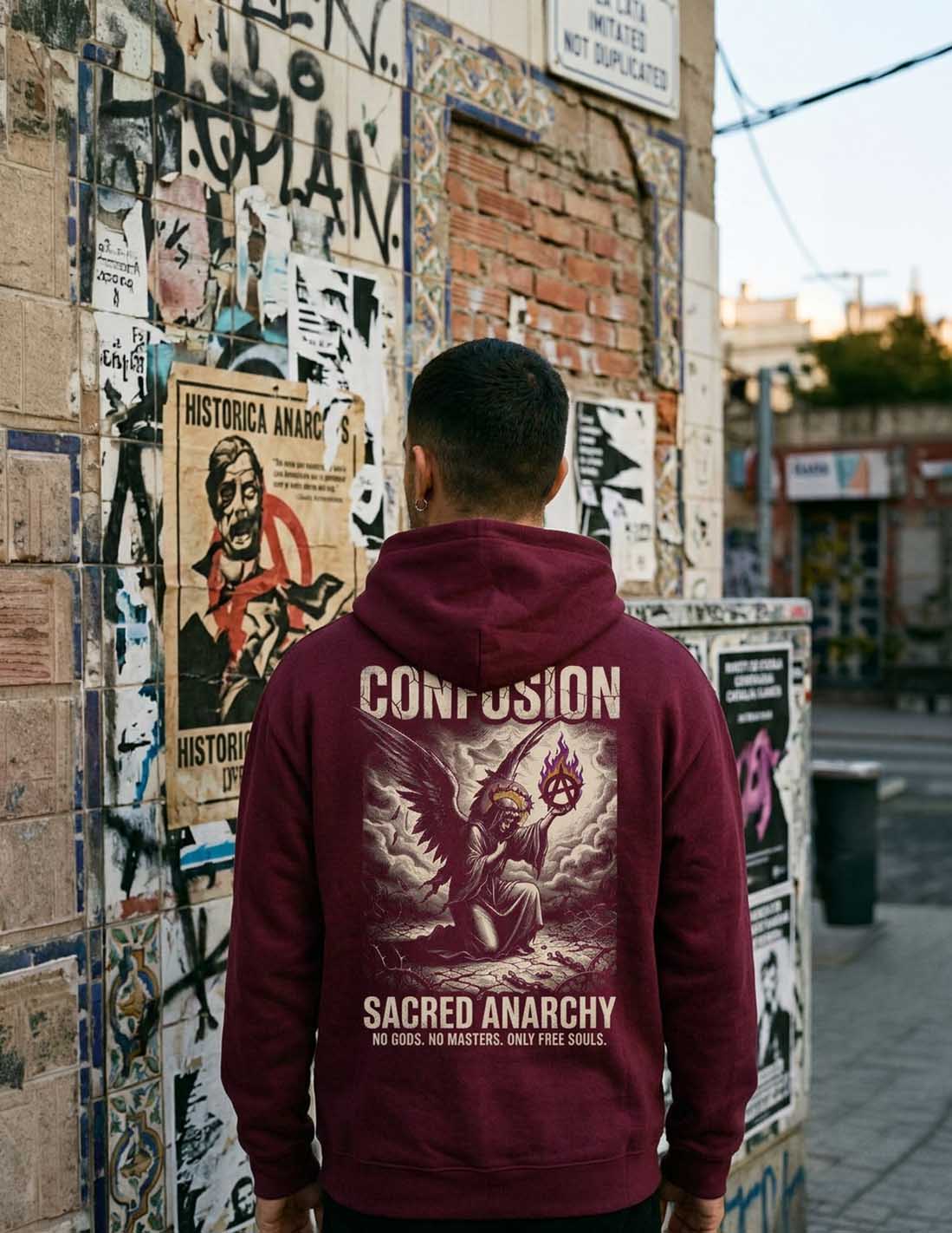 SACRED ANARCHY BORDEU HOODIE