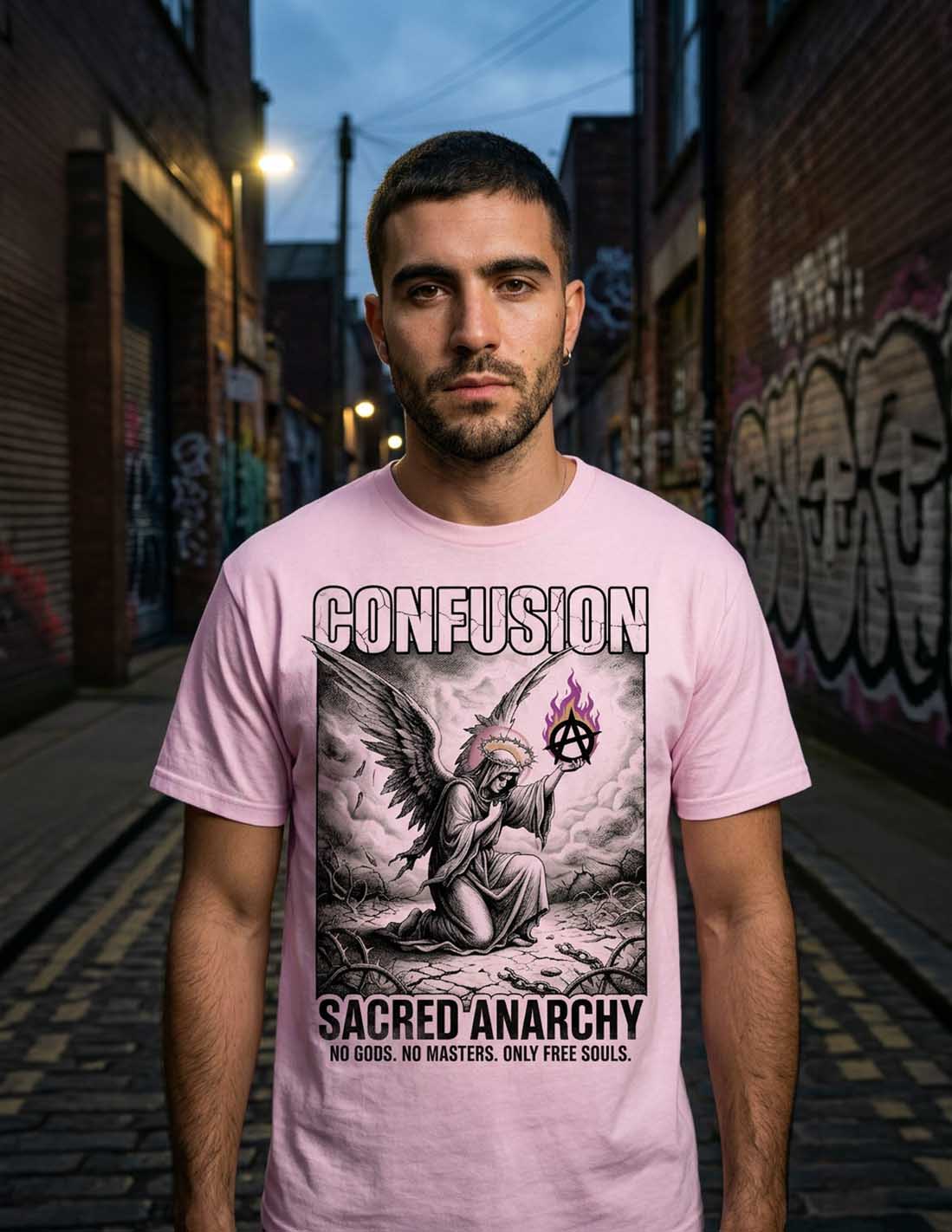 SACRED ANARCHY PINK TEE