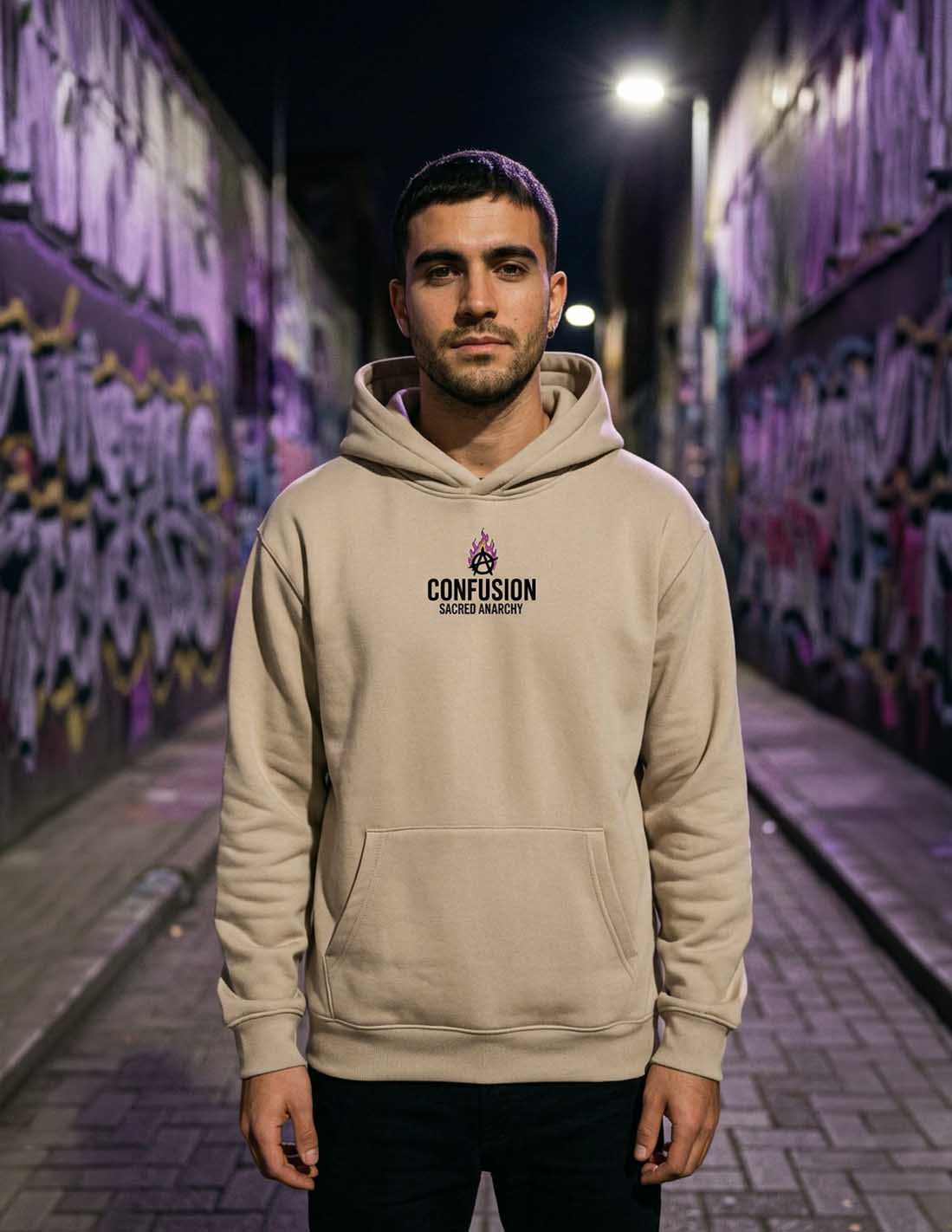 SACRED ANARCHY STRING HOODIE