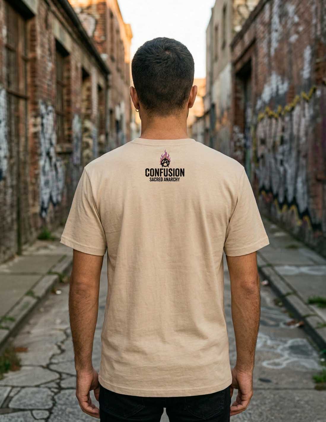 SACRED ANARCHY CREAM TEE