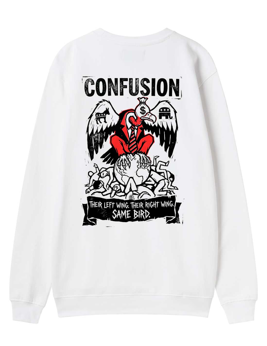 SAME BIRD WHITE CREWNECK