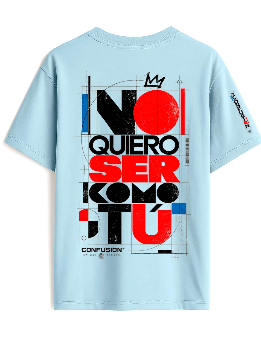NO QUIERO CHAMBRAI TEE OVERSIZE